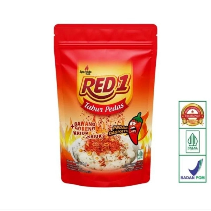 

RED1 Tabur Pedas Bawang Goreng 30 gr / Cabe Tabur