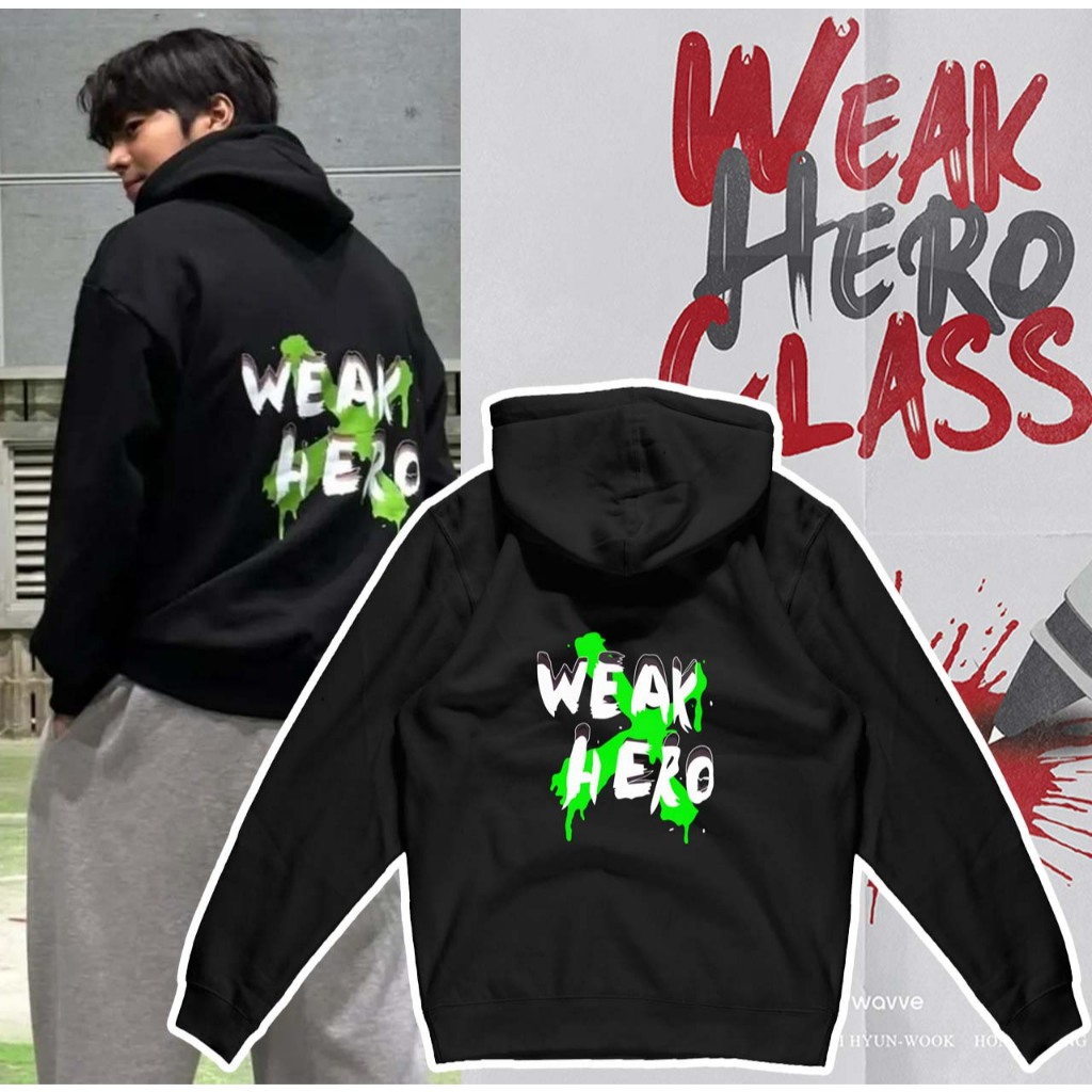 Jaket Hoodie Official Weak Hero Class 2 / Jaket Sweater Hoodie Park Humin Weak Hero