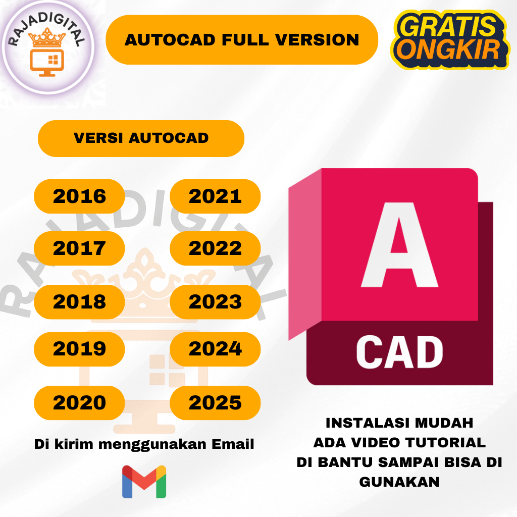 AUTOCAD FULL VERSION 2025 2024 2023 2022 2021 2020 2019 2018 2017 2016 2015 2010 2008 2007 PERMANEN 