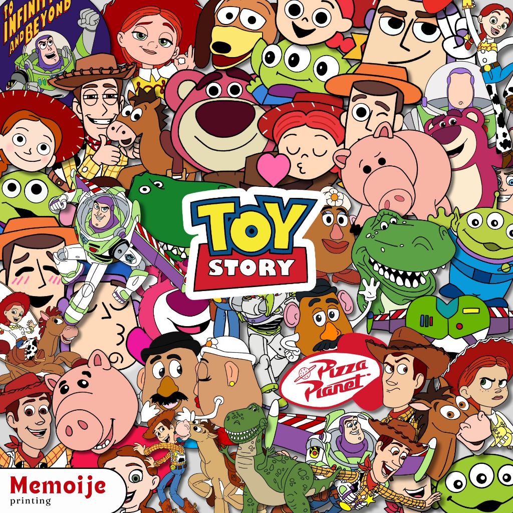 

(50+ PCS) Stiker Toy Story Vinyl Waterproof – Sticker Lucu untuk Laptop, Helm, HP, Motor