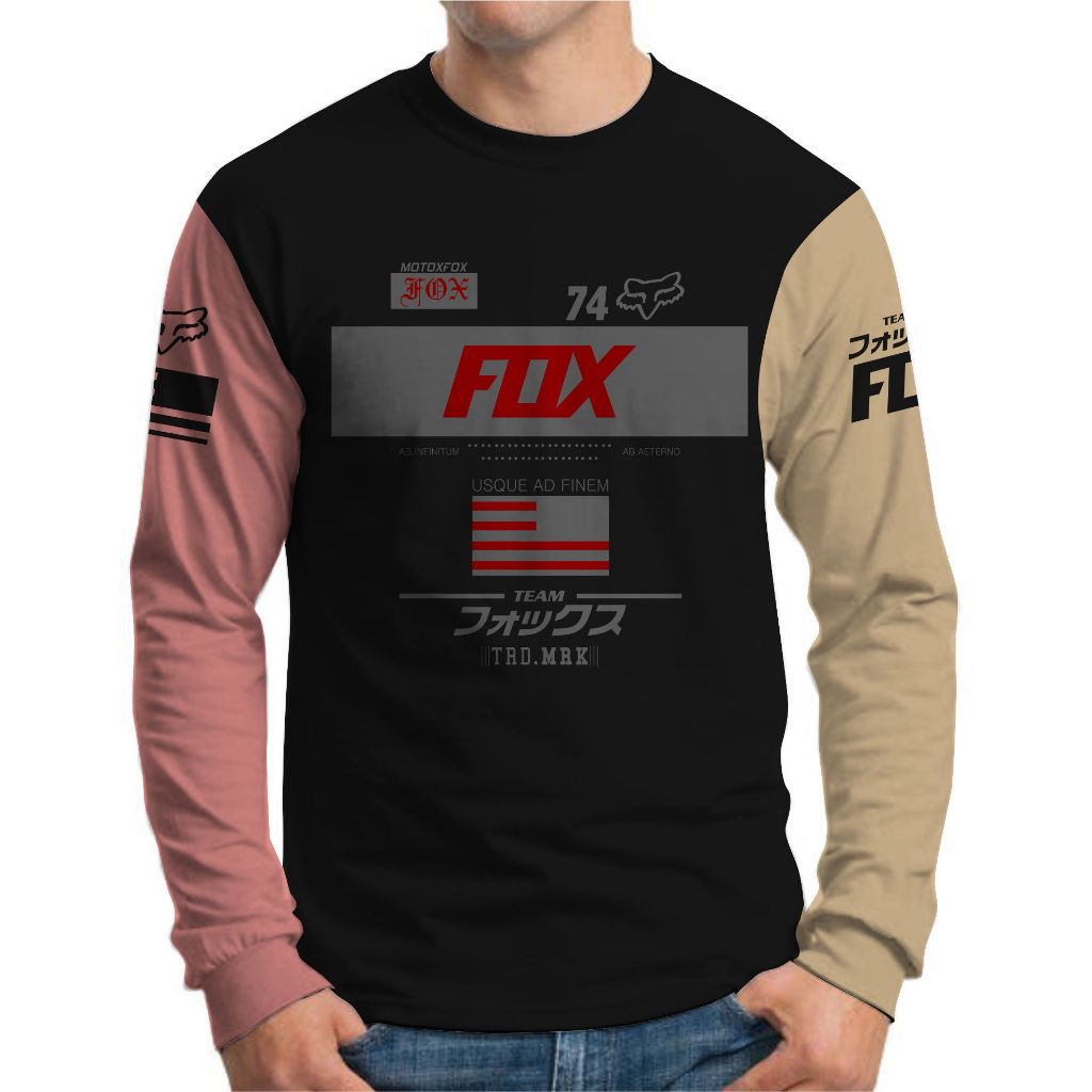 Kaos Pria Distro Lengan Panjang Pria Trail Racing MotorCross Balap