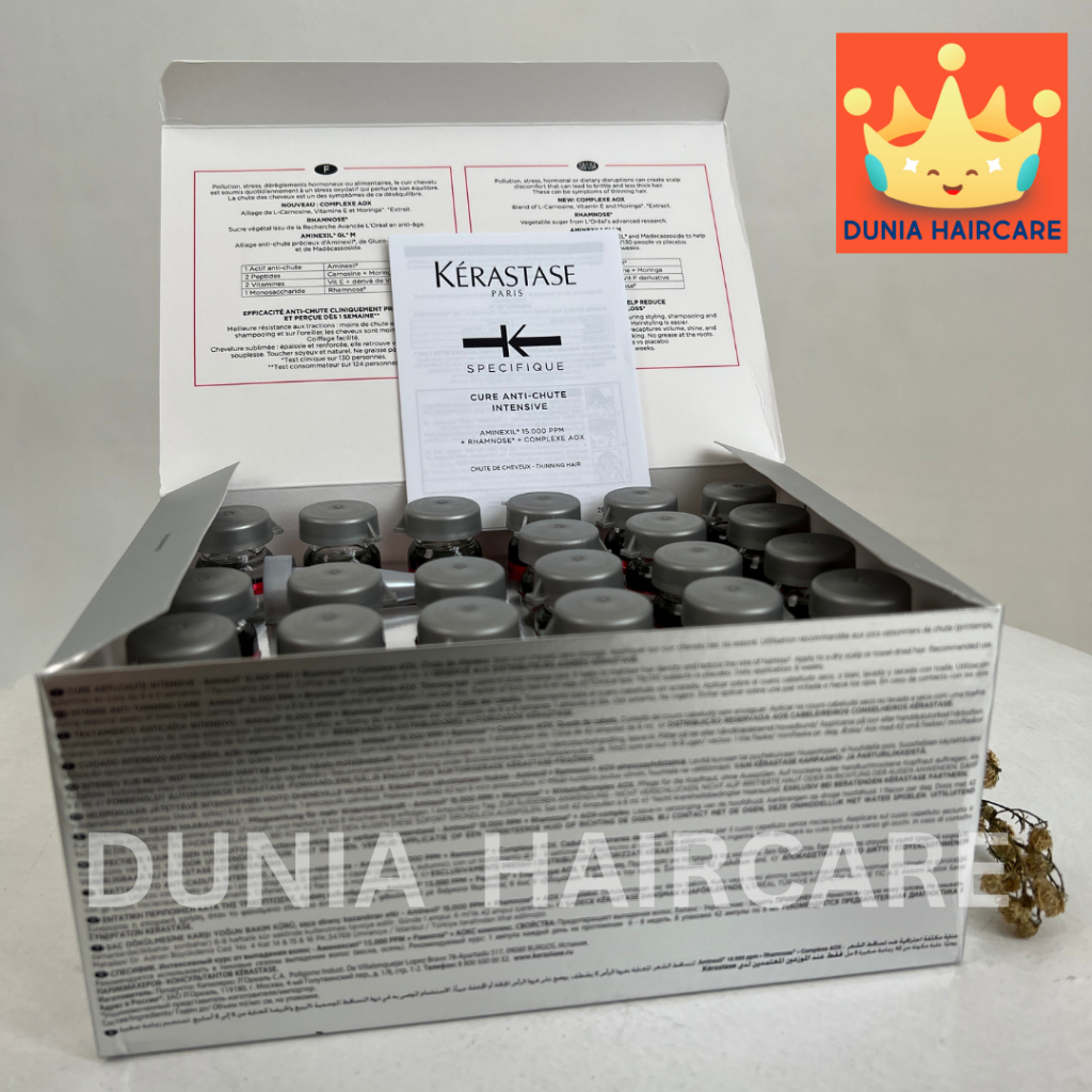 Kerastase Serum - Kerastase AMINEXIL Cure Anti-Chute 1 BOX BESAR (42 Ampul) - Serum Intensif Anti Ro