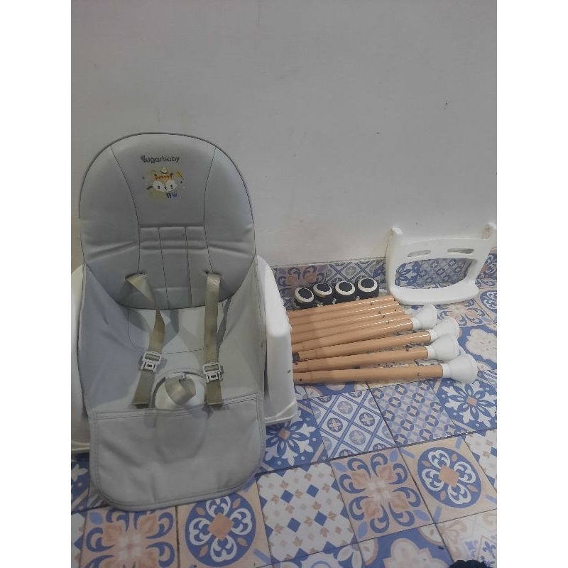 preloved high chair sugar baby