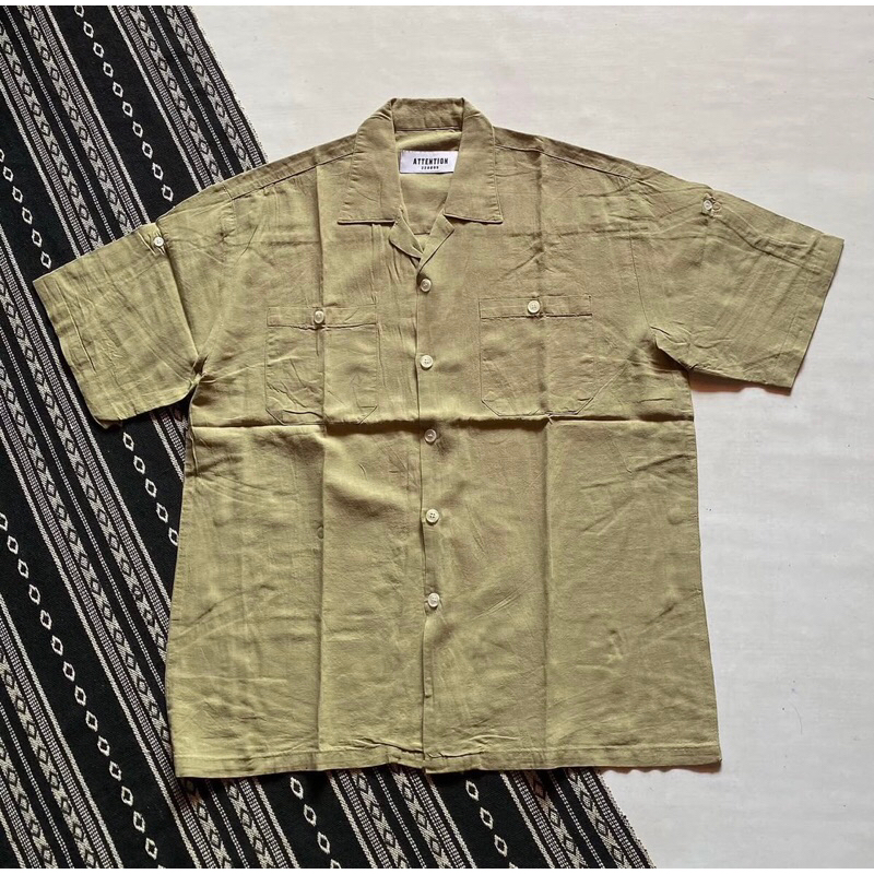kemeja opencollar attention