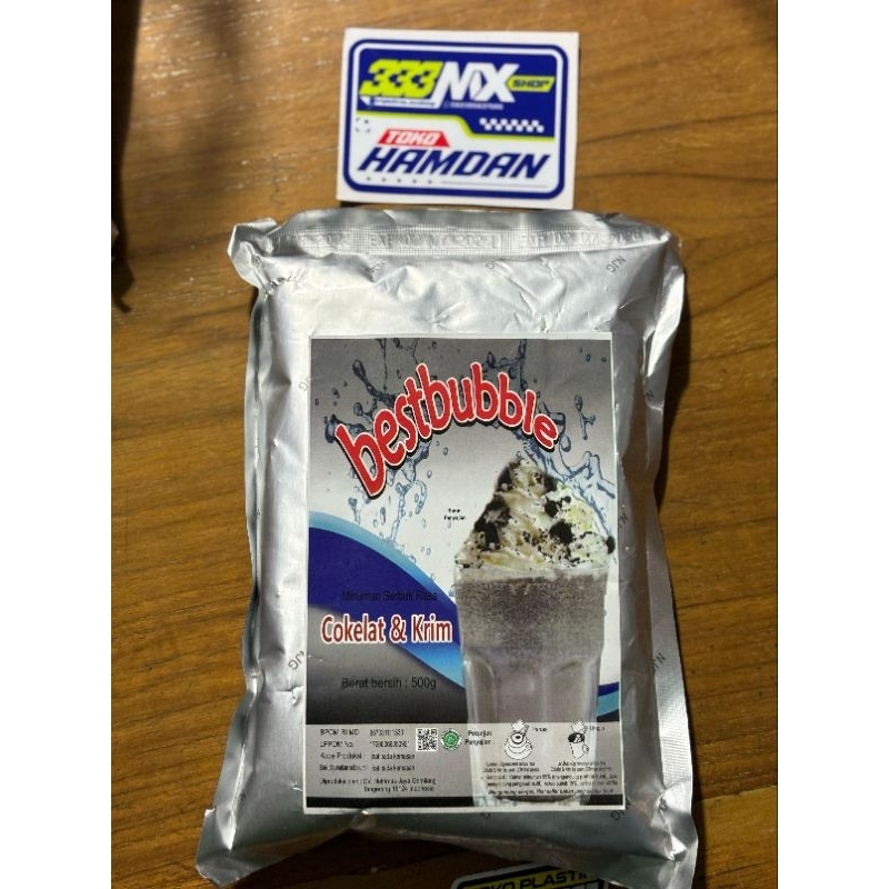

BUBUK MINUMAN MERK BEST BUBBLE KEMASAN 500 Gram COCOK UNTUK USAHA.