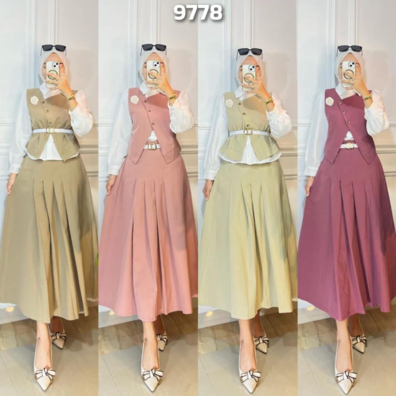 Set Rok Renata Stelan Kekinian Bahan Katun Zara