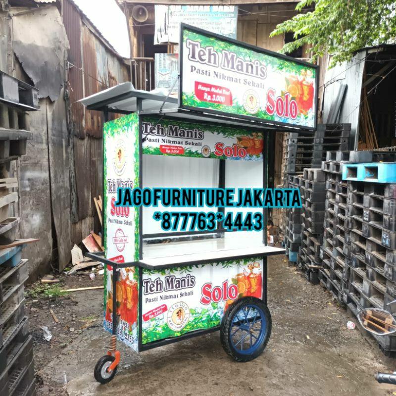 gerobak es teh , gerobak es teh poci
