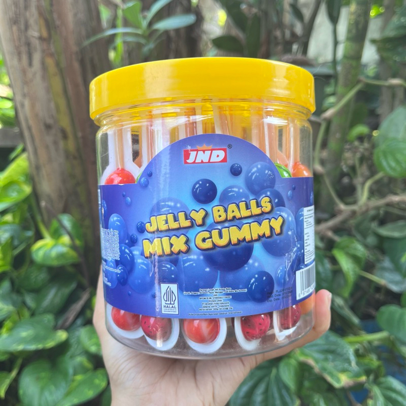

JND Jelly Balls Mix Gummy Permen bentuk buah 30 pcs
