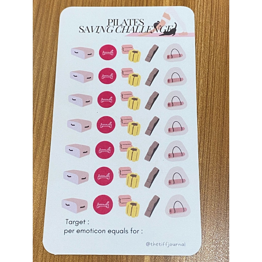 

SAVING CHALLENGE | CASH STUFFING | BUDGETING CARD - PILATES