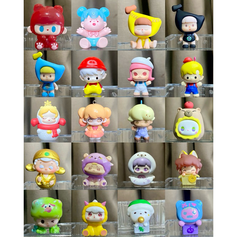 SERBA 40-45K FUJI/POPBEAN/TUTUBEAR/BAOBAO/ YAOYAO/ DRAGON/WOW/DLL (MINI BEANS FIGURE KACANGAN) - ORI