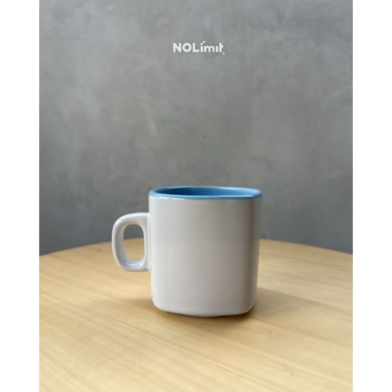 NOLIMIT MUG KERAMIK CANGKIR KERAMIK GELAS KOPI MUG KOTAK FOR SOUVENIR KADO HADIAH KOLEKSI