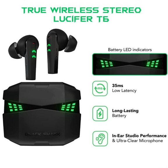 Black Shark Lucifer T6 Tws Gaming Ultra-Low Latency Earphone Gaming