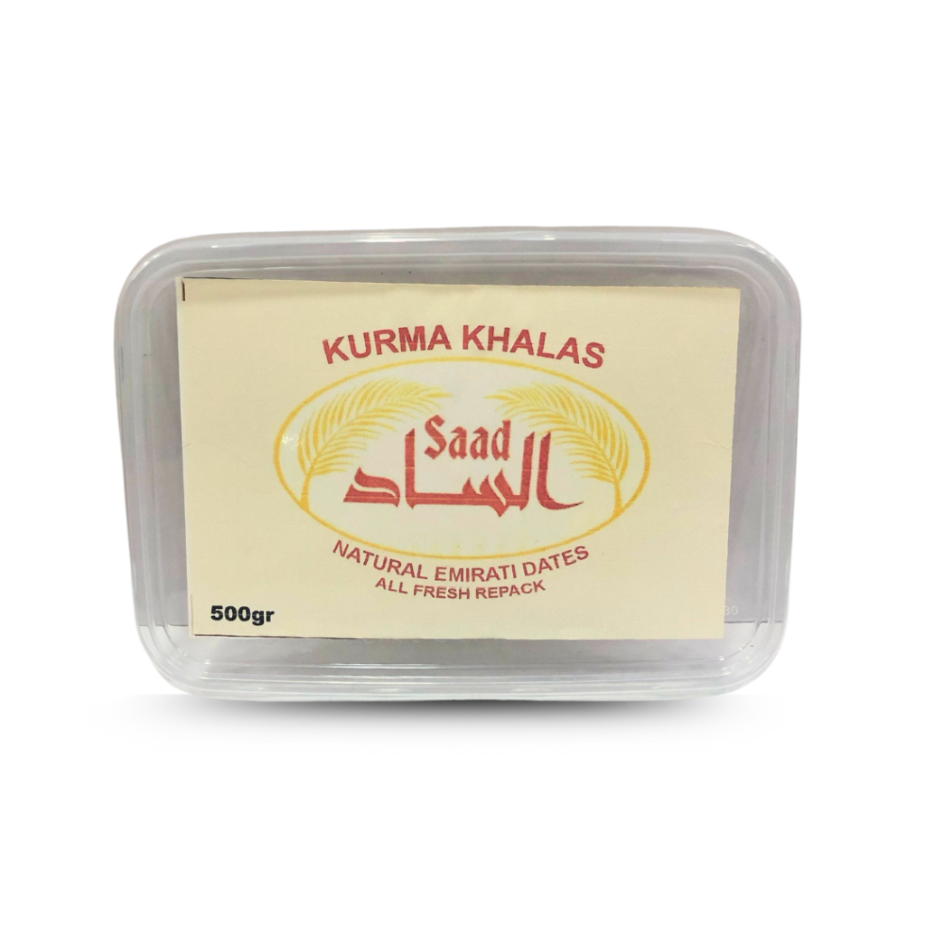 

Kurma Khalas AL SAAD 500gr / Premium Original | Kurma Khalas Premium - Kurma Date Crown Khalas