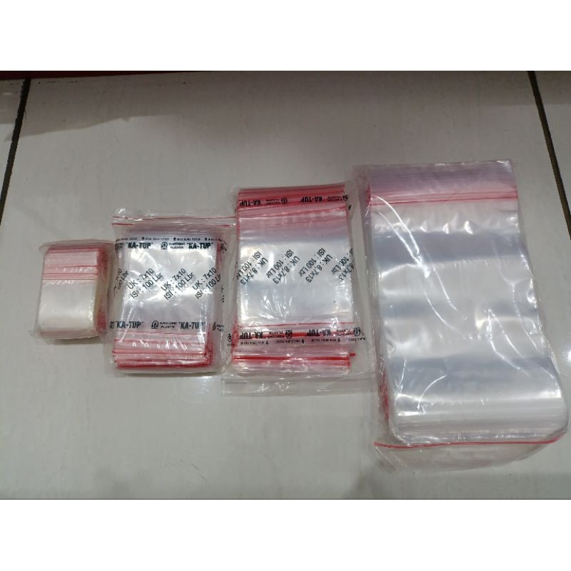 Kantong Plastik Zip Bening HD Kantong Obat Makanan Serbaguna