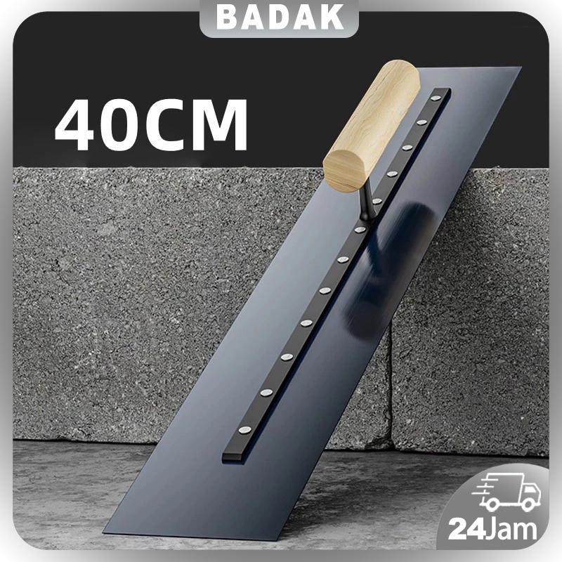 NEW Raskam Roskam 40 cm Plat Baja Karbon - Trowel Epoxy Epoksi - Happ Tools - Carbon Steel - Flat