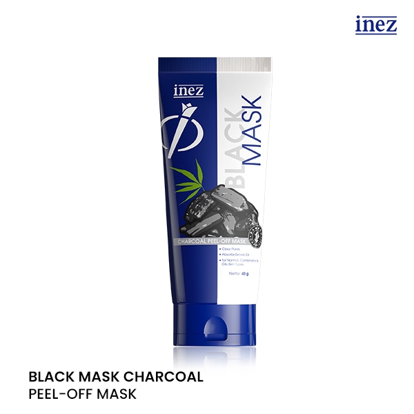 Inez Black Mask (Charcoal Peel-off Mask) - Peel Off Mask - Charcoal