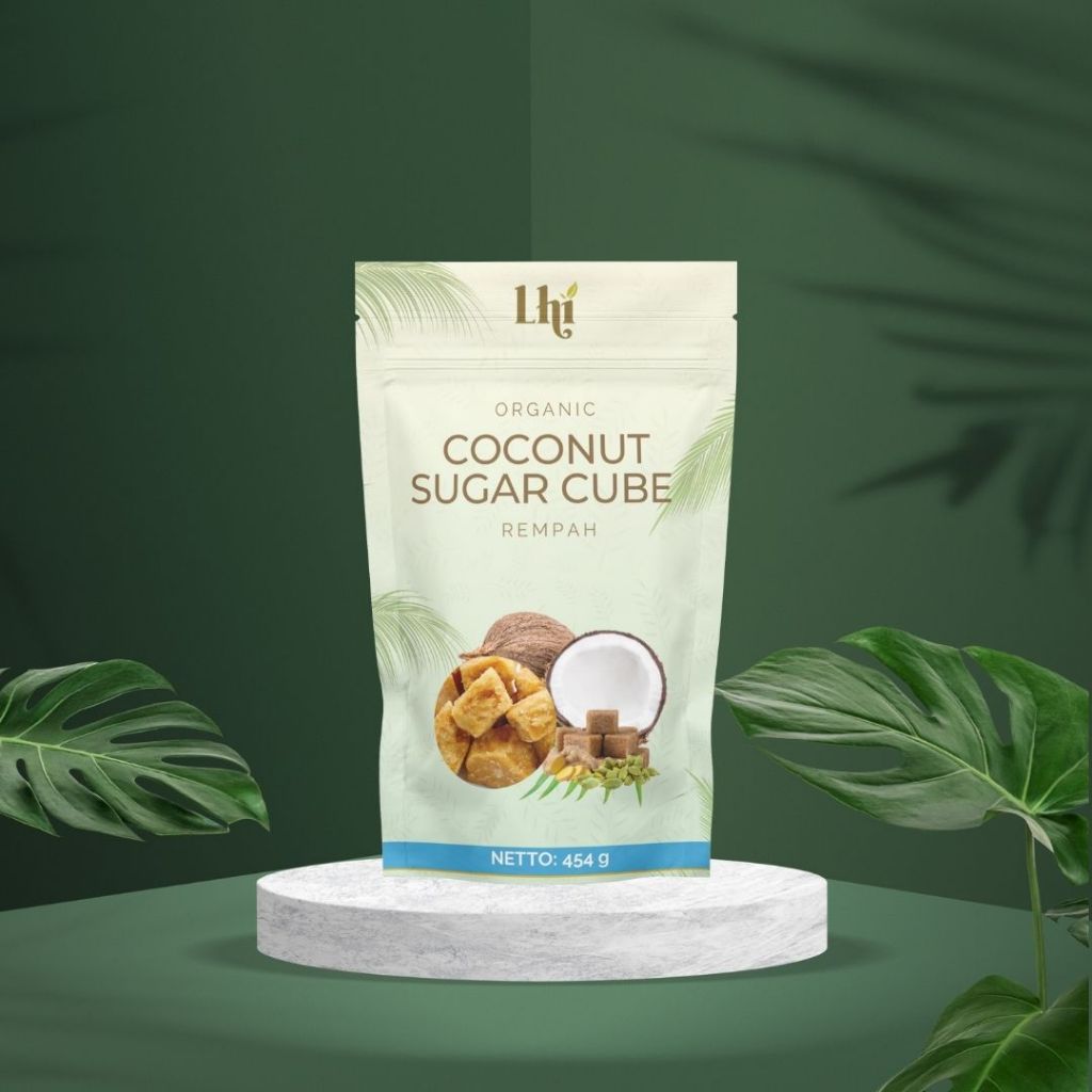 

Lhicoco - Organic Coconut Sugar with Spice / Gula Kelapa Kubus Organik Varian Rempah 454 Gram