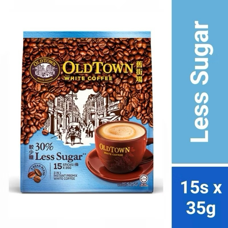 

OLDTOWN 3in1 Less Sugar White Coffee Malaysia (35g x 15 sachet)