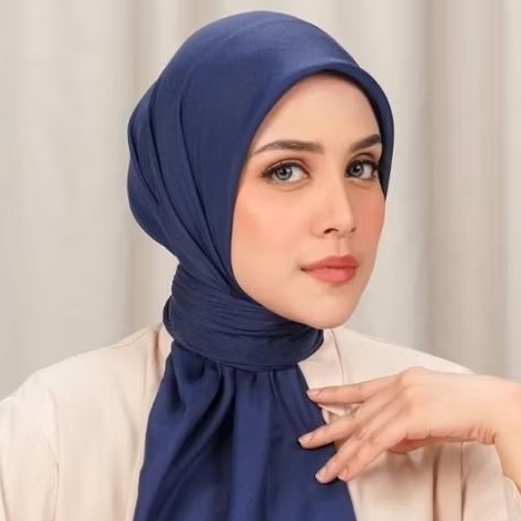 Today scarf buttonscarves Medieval Blue Jilbab Biru buttonscarves voal