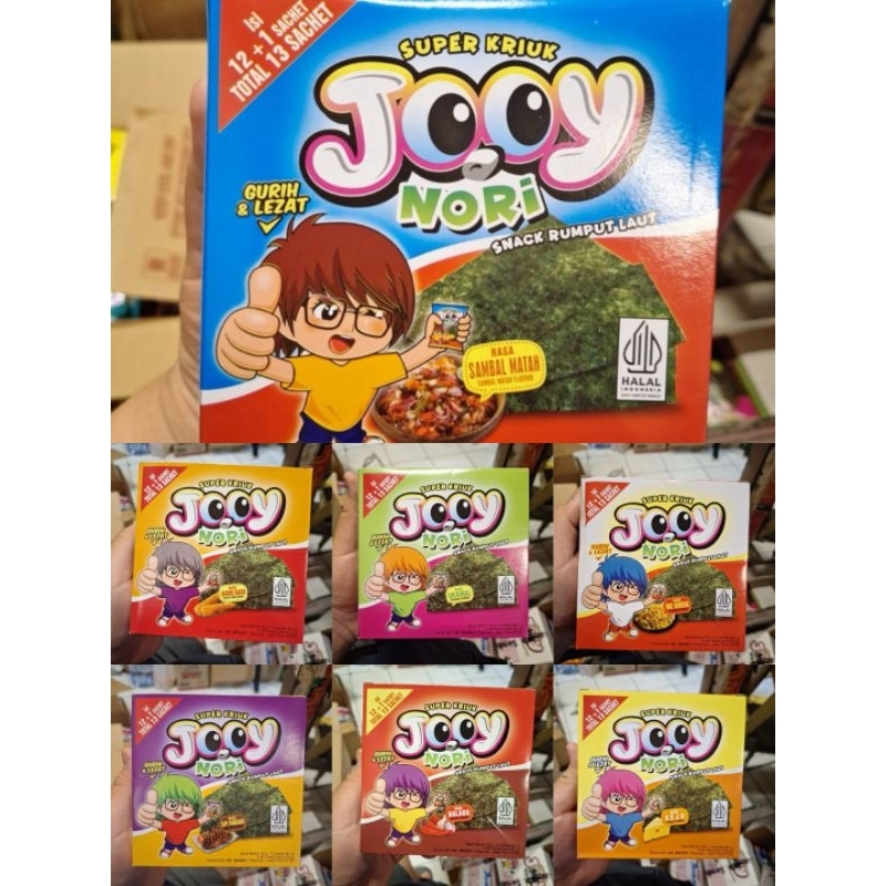 

Jooy nori snack rumput laut gurih, renyah dan enak