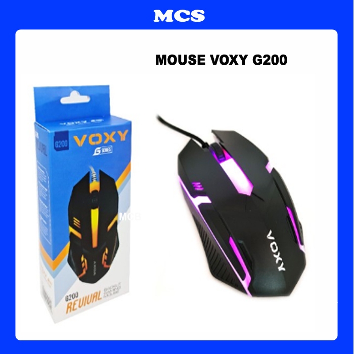 Mouse Murah dan Bagus, USB Voxy G200 (RGB) KABEL / MOUSE MURAH – WIRED