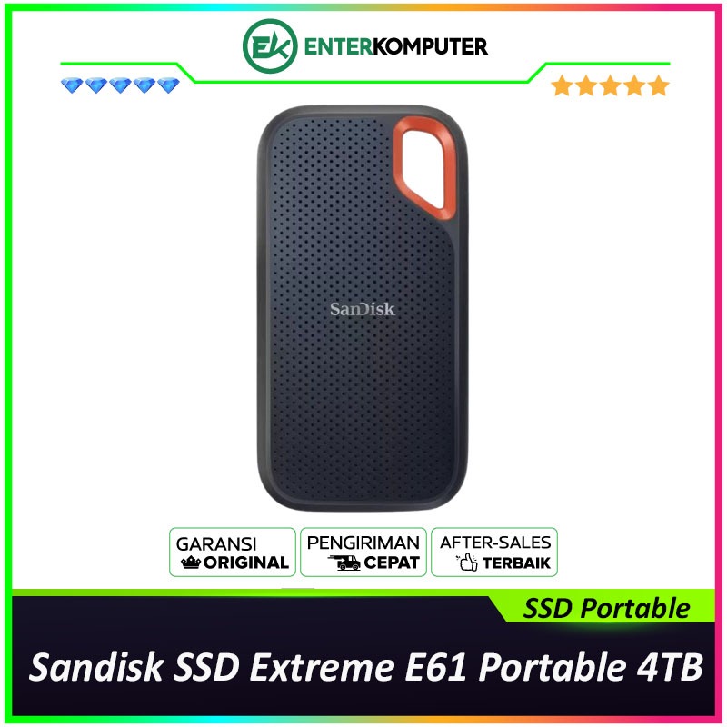 Sandisk SSD Extreme E61 Portable 4TB / SSD 4TB