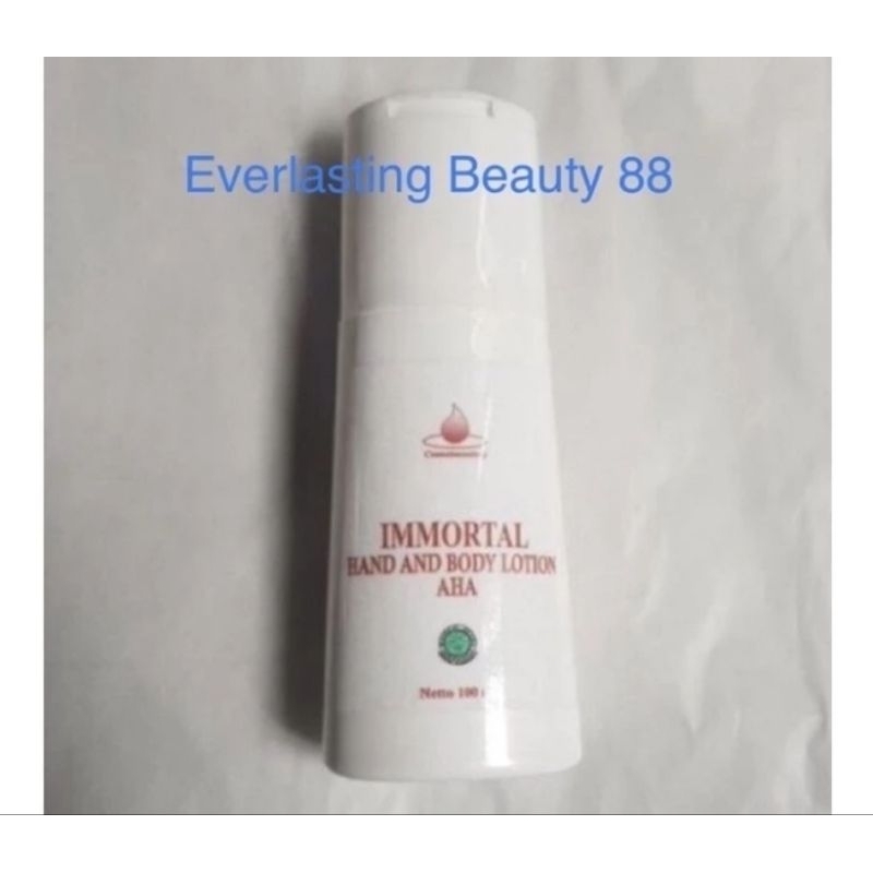 Immortal Hand & Body Lotion AHA - handbody pencerah pelembab - Anti Aging - BPOM