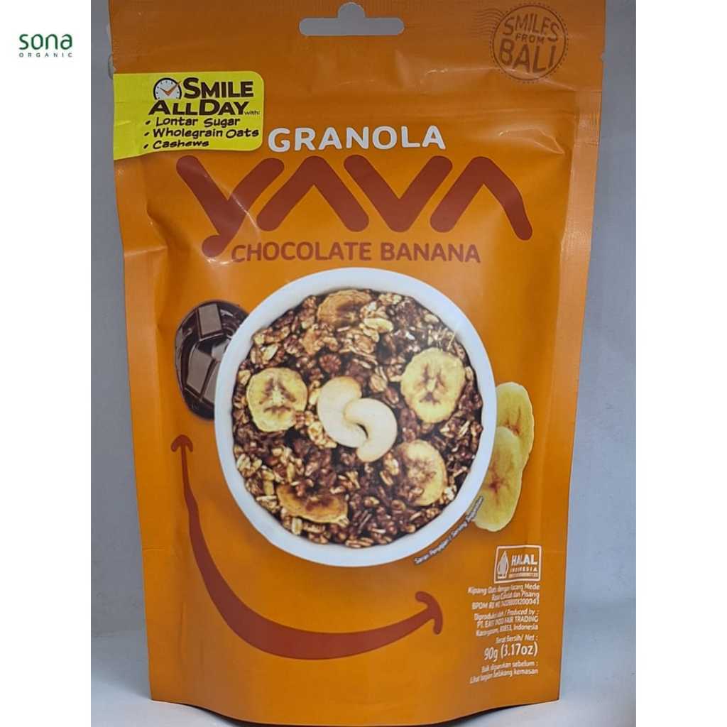 

Granola Chocolate Banana 90gr - Yava - Granola Coklat Banana