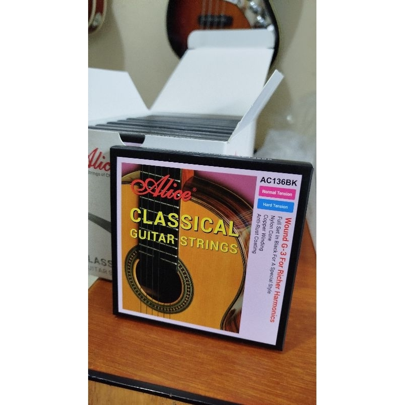 senar alice AC 136 BK hard tension original 100%