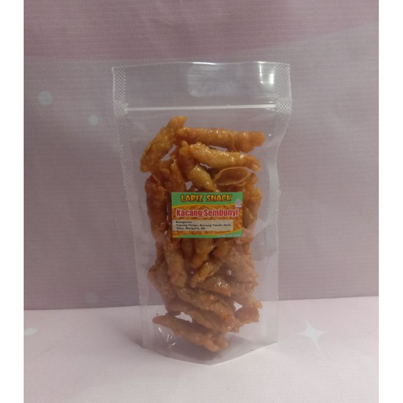 

Kacang sembunyi/Kacang molen manis dan gurih berat 65gr kemasan standing pouch
