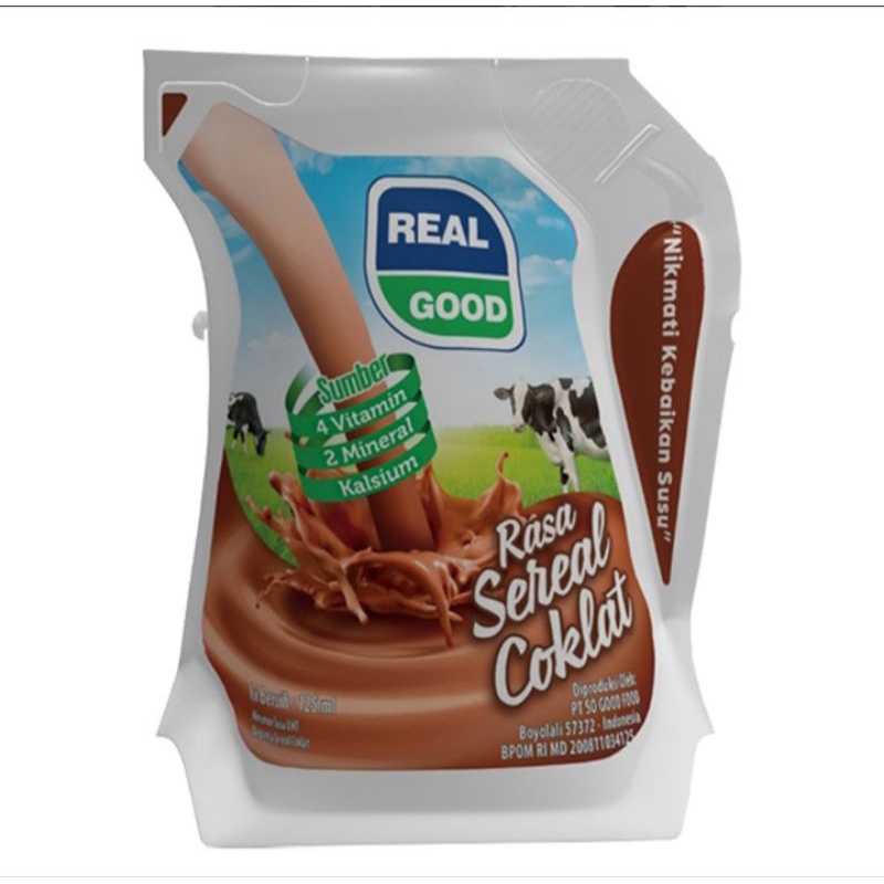 

REAL GOOD SUSU UHT SEREAL COKLAT 125 ML