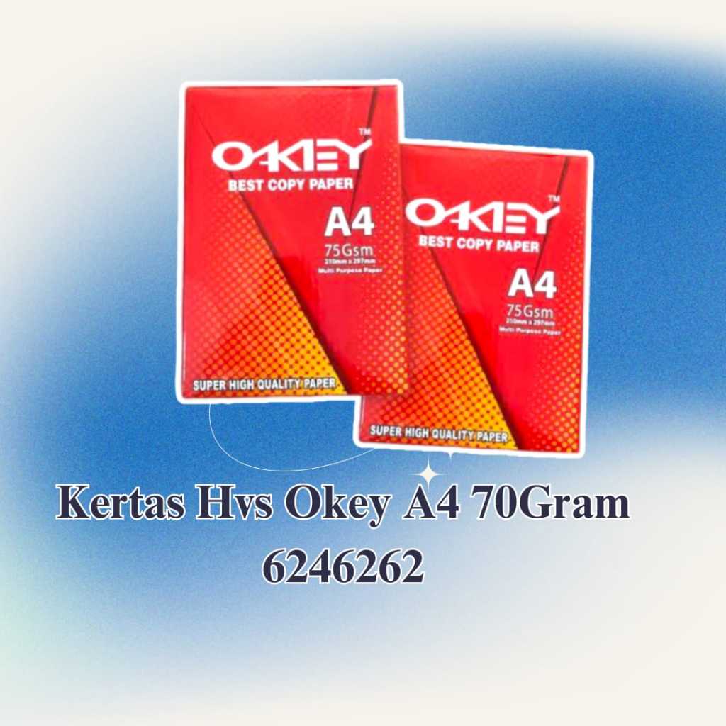 

KERTAS HVS OKEY A4 70GR/HVS A4 MERK OKEY