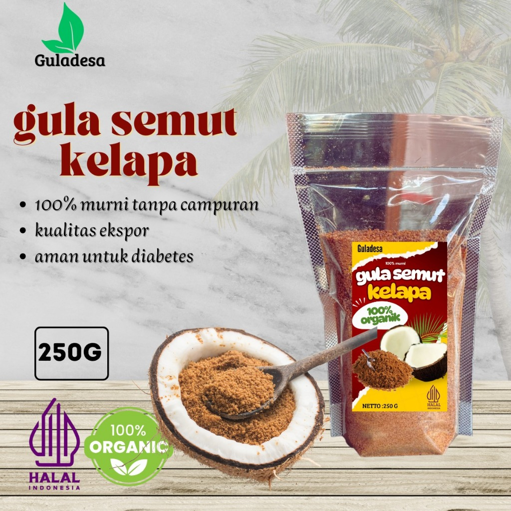 

GULA KELAPA 250 GR / GULA KELAPA BUBUK ORGANIK GULA SEMUT KELAPA