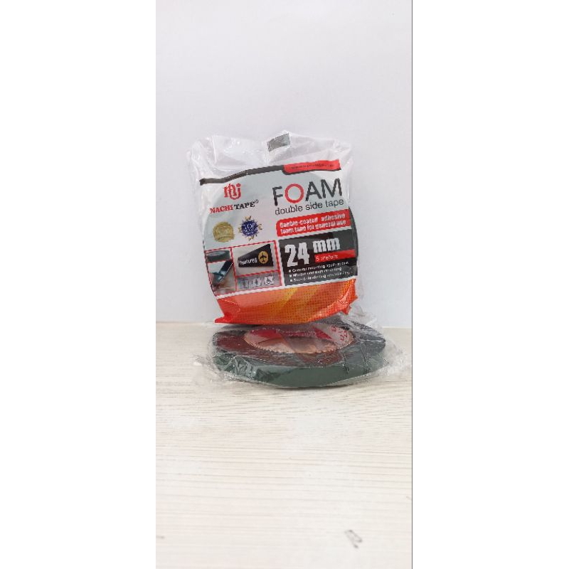 

Double Tape Foam Nachi / Solasi Busa / Solasi Bolak Balik Foam 1/2" 1" / 12mm 24mm