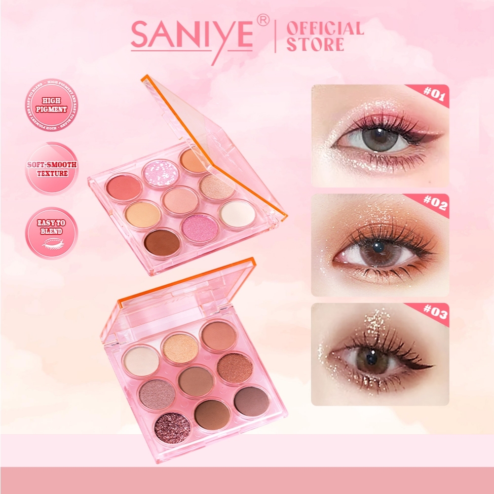 SANIYE Eyeshadow Pink Nude Palette E0949 -Nirwana Cosmetics-