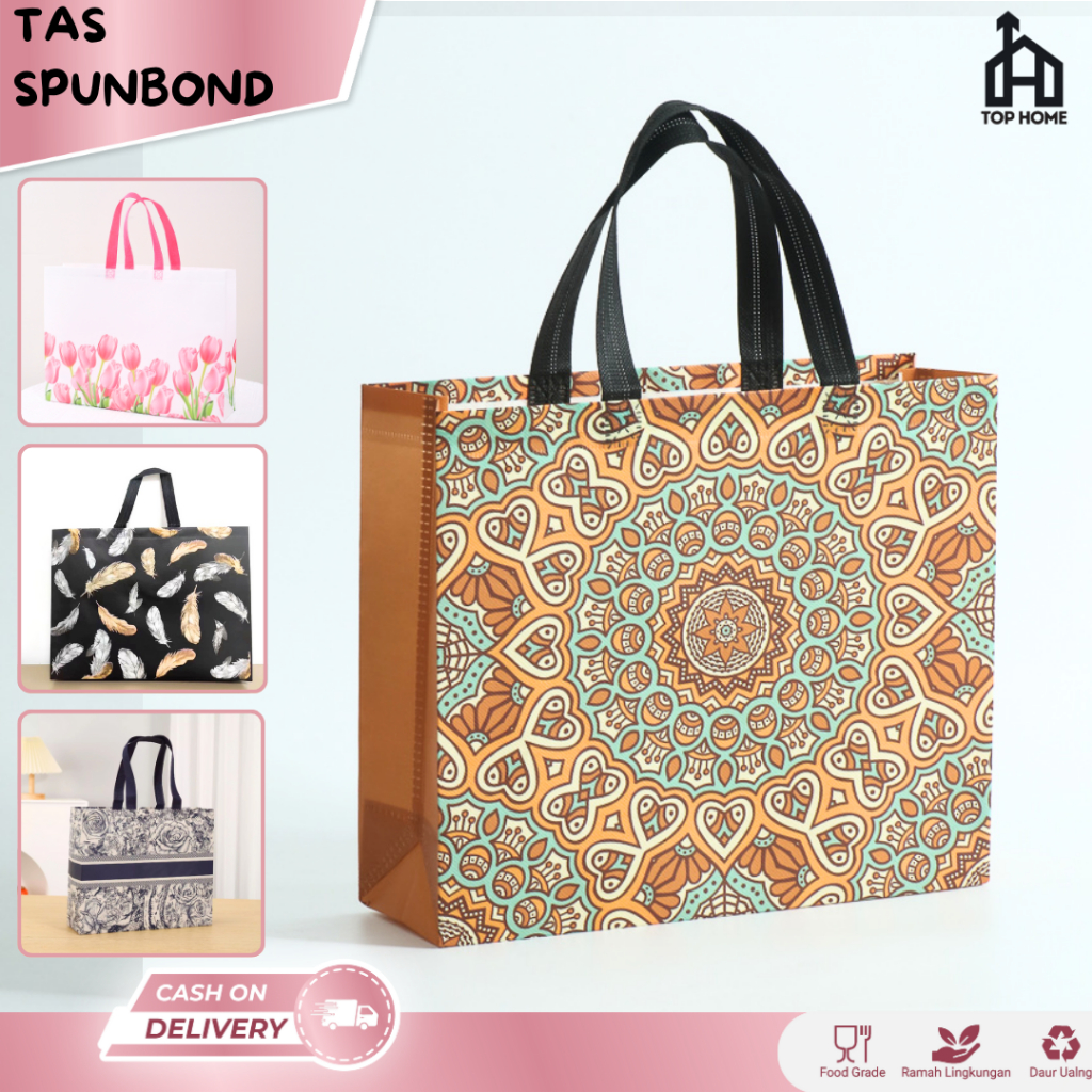 

Tas Spunbond / Goodie Bag Spunbond / Spoundbond Bag / Tas Belanja Spunbond Model Kotak Box Kantong