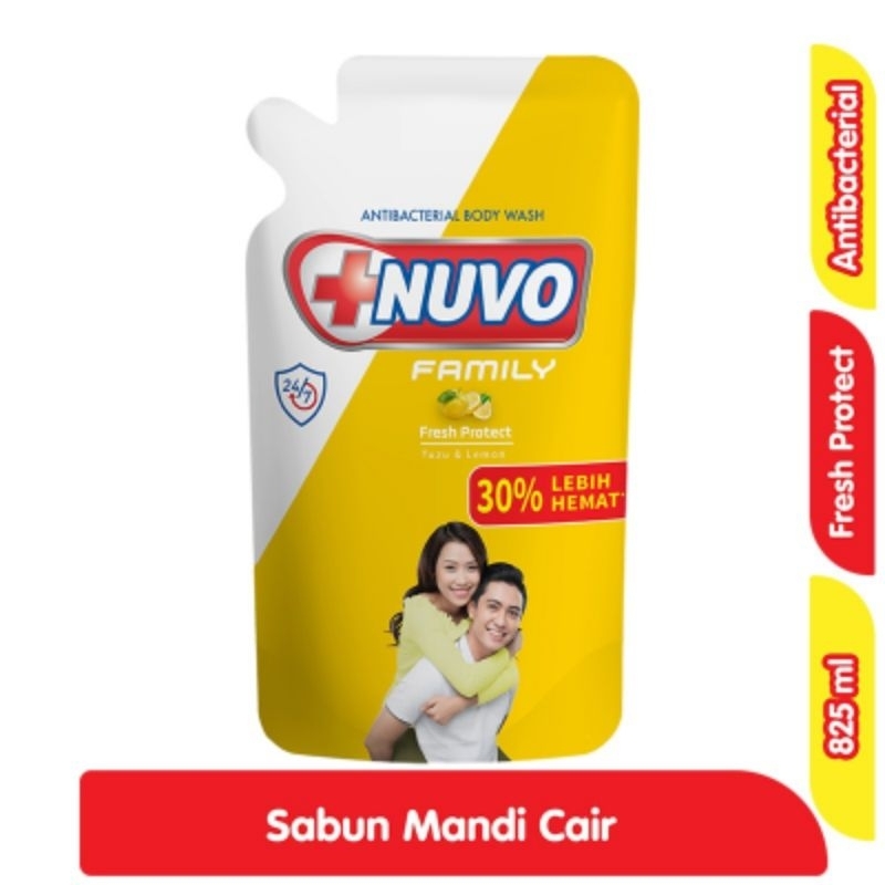 NUVO sabun cair refil NUVO SABUN cair 825ml