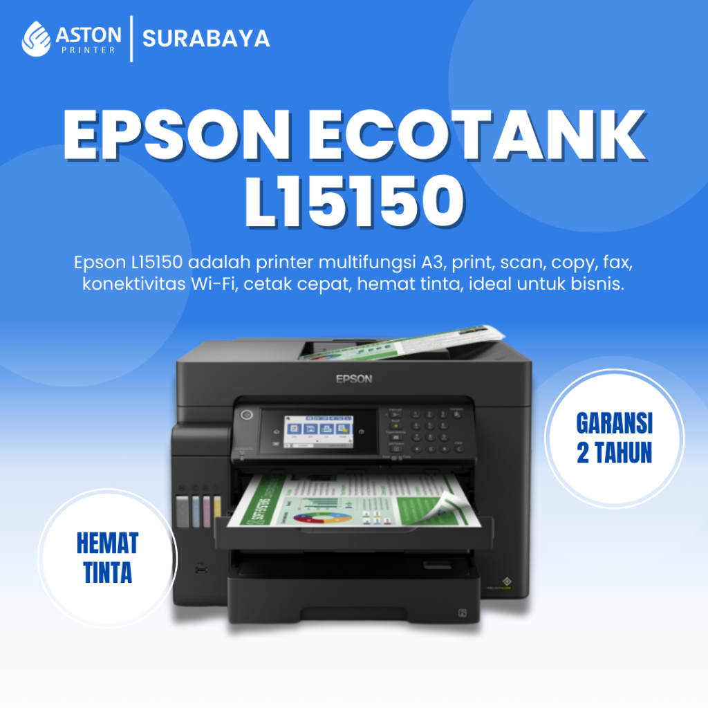 Printer Epson EcoTank L15150 - Printer A3 All-in-One Wireless Fax ADF Duplex