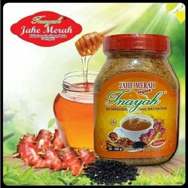 

Jahe Bubuk Merah Super Inayah / Herbal Daya Tahan Tubuh Plus Jahe Propolis Ginseng / Kemasan Toples 330 gr ORIGINAL BPOM