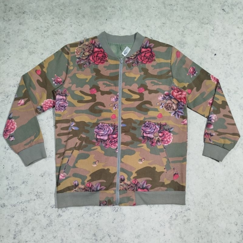 MRT jaket wanita bomber motif UNBRAND made in china