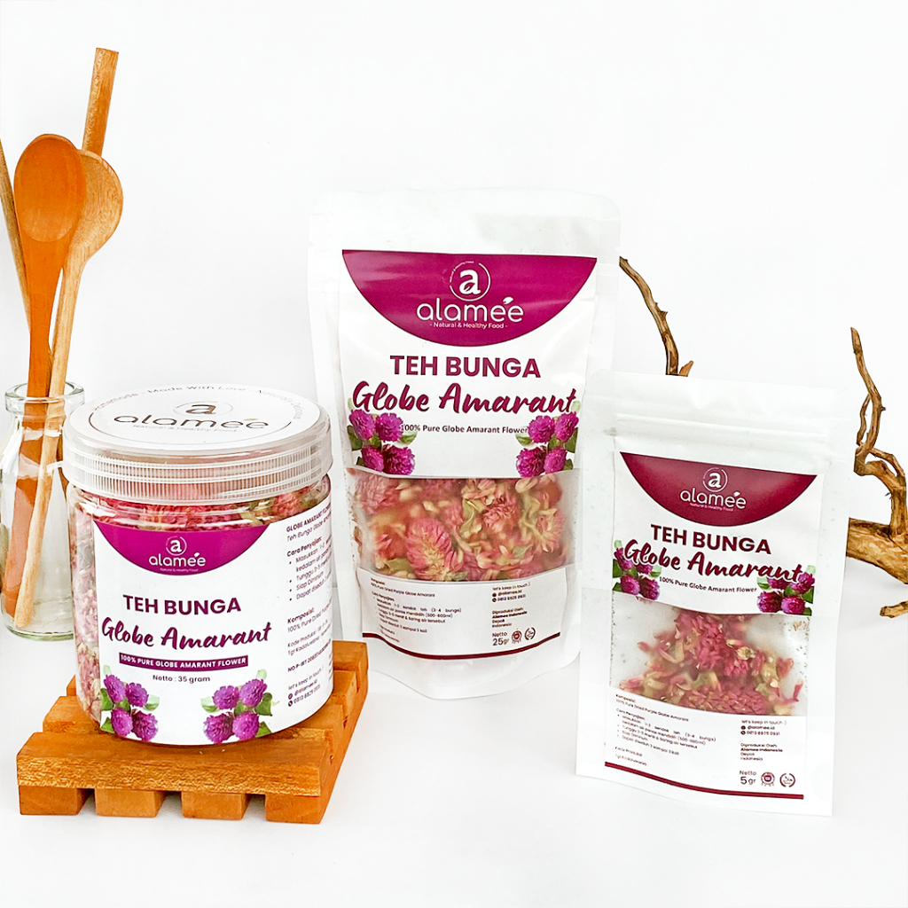 

ALAMEE Teh Bunga Globe Amaranth Tea Herbal Organik Kering Dried Flower