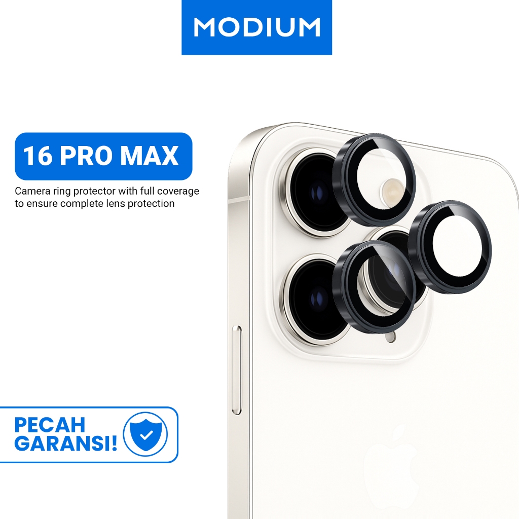 MODIUM Camera Glass Pelindung Kamera For iPhone 11 12 13 14 15 Pro Max Sapphire Rear Camera Lens Pro