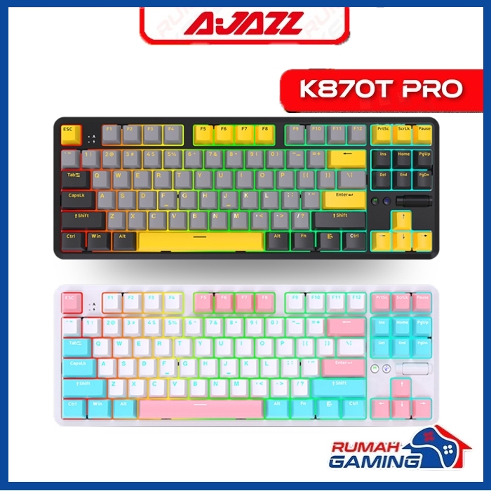 AJAZZ - K870T - PRO - 75% - 3 Mode - Hotswap - RGB - Mechanical Keyboard