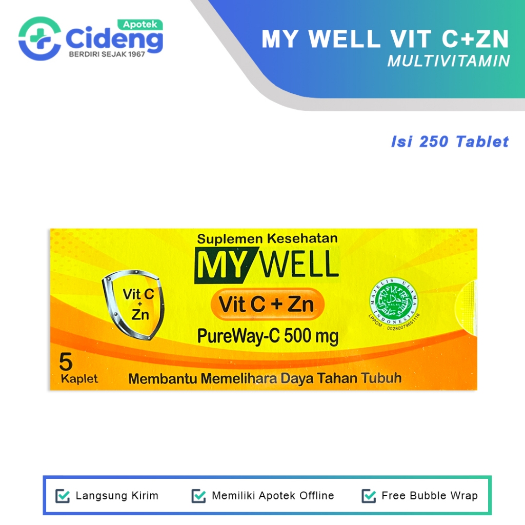 MY WELL Vitamin C + Zn Suplemen Kesehatan