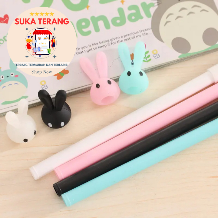 

ST Pena Bentuk Karakter Kepala Kelinci / Bolpen Karakter Bunny Lucu Unik / Pulpen Karakter Gel Imut / Pulpen Gel Pena