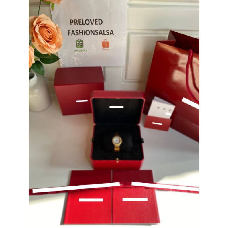 Preloved Rec 2021 Ballon Bleu 18k Yellow Gold Diamond Bezel Automatic Watch Authentic