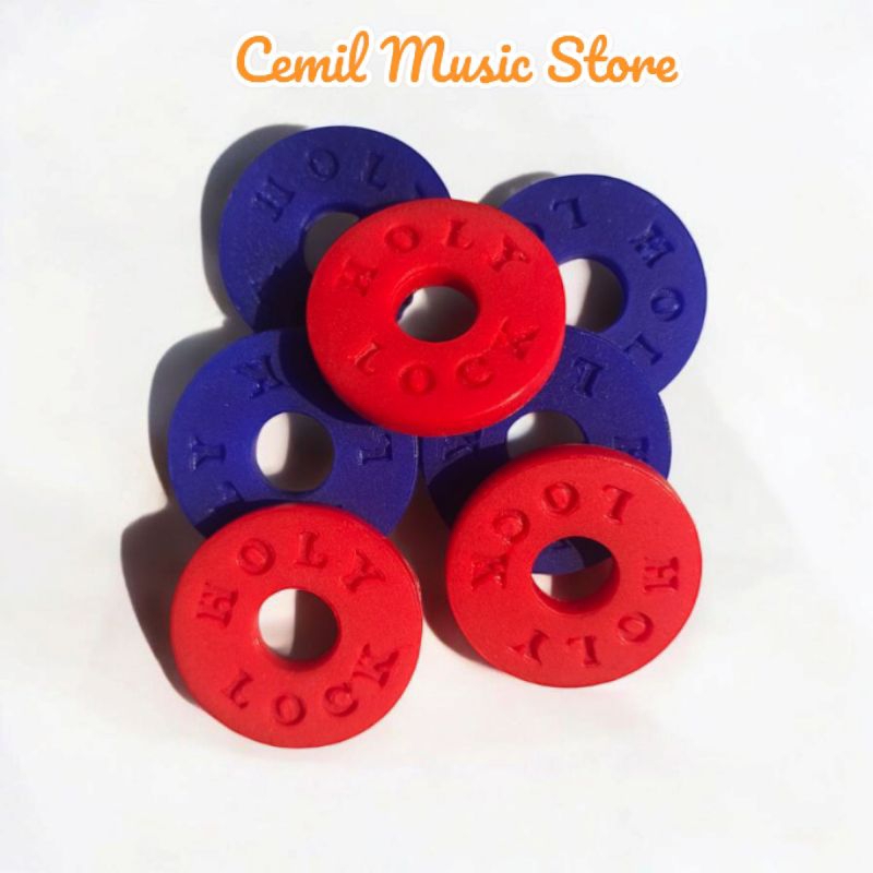 Rubber Strap Lock Gitar Lock Strap Pengaman Endpin Gitar Bass Ukulele Endpin gitar