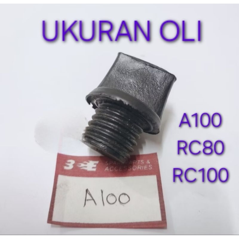 Ukuran Oli (SHK) RC100 / A100 / RC80 / RC 100 80 A colokan tutup oli atas mesin