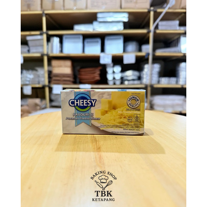 

Cheesy Cheddar Cheese / Keju Cheddar Cheesy 160gram