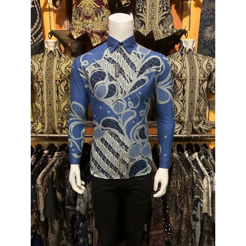 Queen Jaya Kemeja Batik Slimfit Abah Dehem